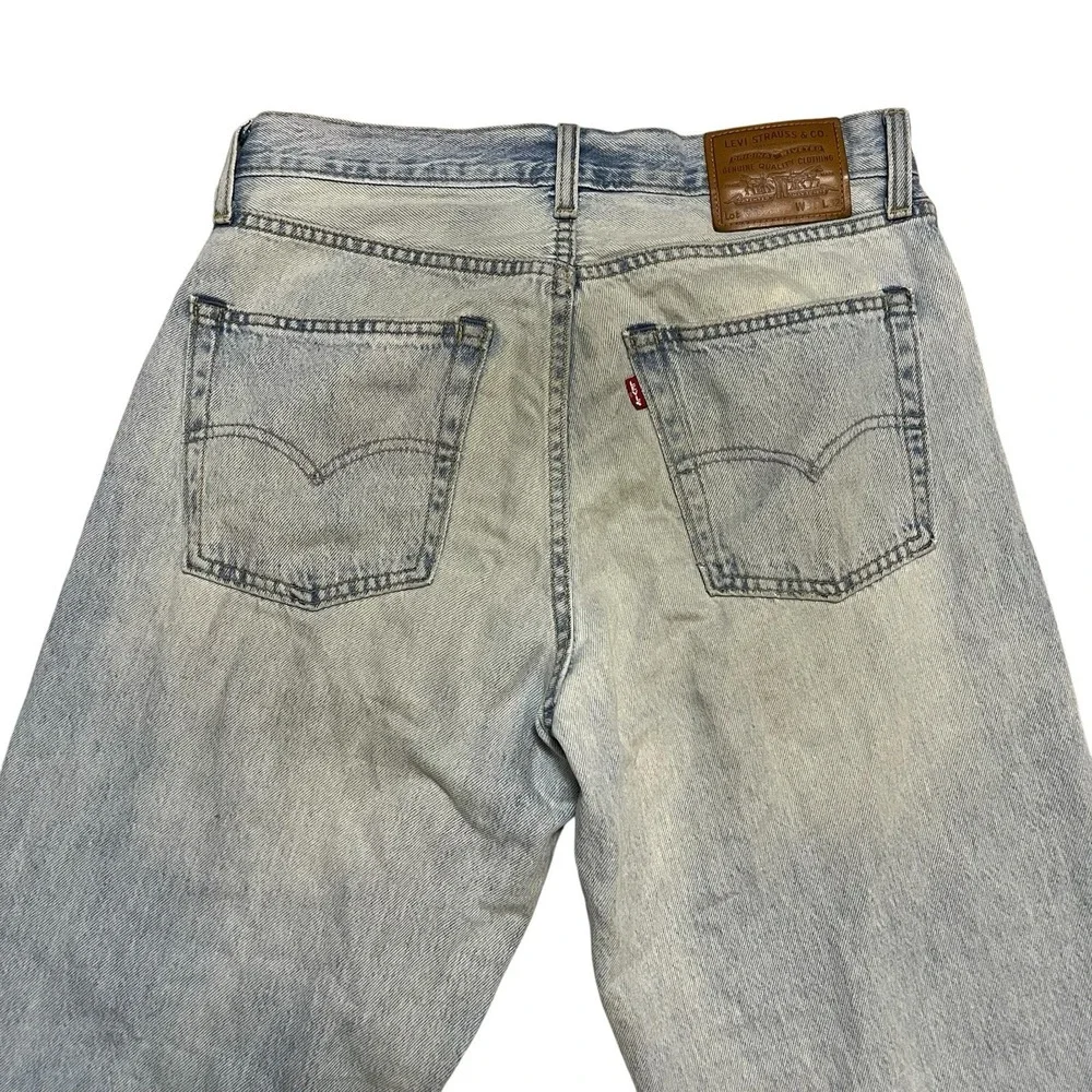Levi's Premium 578 Baggy Jeans Mens W31 Light Wash Distressed A4750-0022 31x29